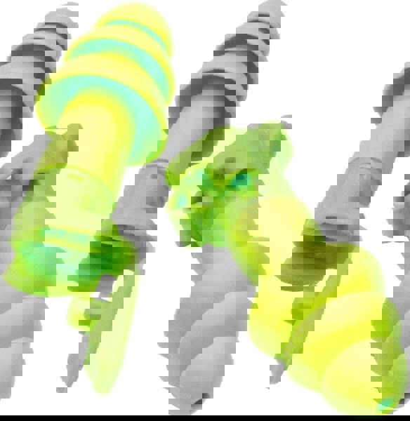 Earplug: 24dB, Rubber, Triple-Flange, Push-In Stem, Corded